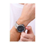  Shop Authentic Hugo Boss One Chronograph Blue Dial Silver Steel Strap Watch For Men - 1513999 - Luxxuri