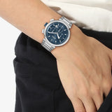  Shop Authentic Hugo Boss One Chronograph Blue Dial Silver Steel Strap Watch For Men - 1513999 - Luxxuri