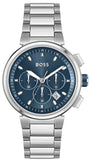  Shop Authentic Hugo Boss One Chronograph Blue Dial Silver Steel Strap Watch For Men - 1513999 - Luxxuri