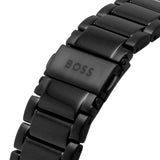  Shop Authentic Hugo Boss One Chronograph Black Dial Black Steel Strap Watch For Men - 1514001 - Luxxuri