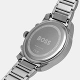  Shop Authentic Hugo Boss Trace Chronograph Red Dial Silver Steel Strap Watch For Men - 1514004 - Luxxuri
