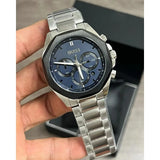  Shop Authentic Hugo Boss Cloud Chronograph Blue Dial Silver Steel Strap Watch For Men - 1514015 - Luxxuri