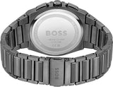  Shop Authentic Hugo Boss Steer Chronograph Grey Dial Grey Steel Strap Watch For Men - 1514045 - Luxxuri