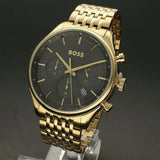  Shop Authentic Hugo Boss Gregor Chronograph Brown Dial Gold Steel Strap Watch For Men - 1514051 - Luxxuri
