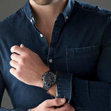  Shop Authentic Hugo Boss Troper Chronograph Grey Dial Grey Steel Strap Watch For Men - 1514058 - Luxxuri