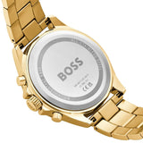  Shop Authentic Hugo Boss Troper Chronograph Green Dial Gold Steel Strap Watch For Men - 1514059 - Luxxuri