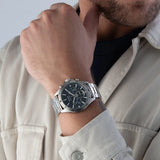  Shop Authentic Hugo Boss Troper Chronograph Blue Dial Silver Steel Strap Watch For Men - 1514069 - Luxxuri