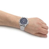  Shop Authentic Hugo Boss Troper Chronograph Blue Dial Silver Steel Strap Watch For Men - 1514069 - Luxxuri