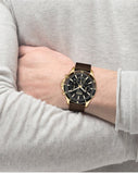  Shop Authentic Hugo Boss Troper Chronograph Black Dial Brown Leather Strap Watch For Men - 1514100 - Luxxuri