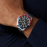  Shop Authentic Hugo Boss Troper Chronograph Black Dial Silver Steel Strap Watch For Men - 1514108 - Luxxuri