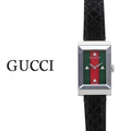  Shop Authentic Gucci G-Frame Mother of Pearl Green & Red Dial Black Leather Strap Watch For Women - YA147403 - Luxxuri