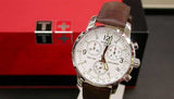 Shop Authentic Tissot T Race PRC 200 Chronograph White Dial Brown Leather Strap Watch for Men -  T17.1.516.32 - Luxxuri