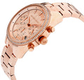  Shop Authentic Michael Kors Ritz Chronograph Rose Gold Dial Rose Gold Steel Strap Watch for Women - MK6357 - Luxxuri
