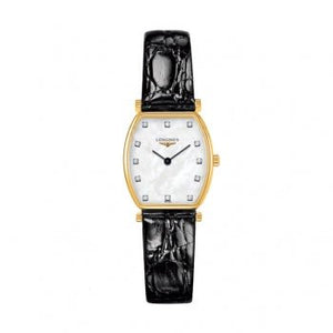  Shop Authentic Longines La Grande Classique de Longines Tonneau White Dial Black Leather Strap Watch for Women - L4.205.2.87.2 - Luxxuri