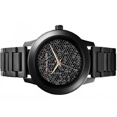  Shop Authentic Michael Kors Kinley Silver Dial Black Steel Strap Watch for Women - MK5999 - Luxxuri