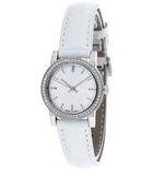  Shop Authentic Burberry The City Diamonds Silver Dial White Leather Strap Watch for Women - BU9221 - Luxxuri