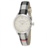  Shop Authentic Burberry Classic Stone Silver Dial Horseberry Black Leather Strap Watch for Women - BU10103 - Luxxuri