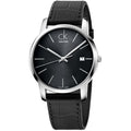  Shop Authentic Calvin Klein City Quartz Black Dial Black Leather Strap Watch for Men - K2G2G1C3 - Luxxuri