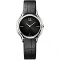  Shop Authentic Calvin Klein Skirt Black Dial Black Leather Strap Watch for Women  - K2U231C1 - Luxxuri