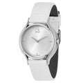  Shop Authentic Calvin Klein Skirt White Dial White Leather Strap Watch for Women - K2U231KW - Luxxuri