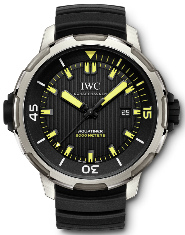  Shop Authentic IWC Aquatimer Automatic 2000 Black Dial Black Rubber Strap Watch for Men - IW358001 - Luxxuri
