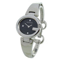  Shop Authentic Gucci Guccisima Quartz Black Dial Silver Steel Strap Watch For Women - YA134501 - Luxxuri