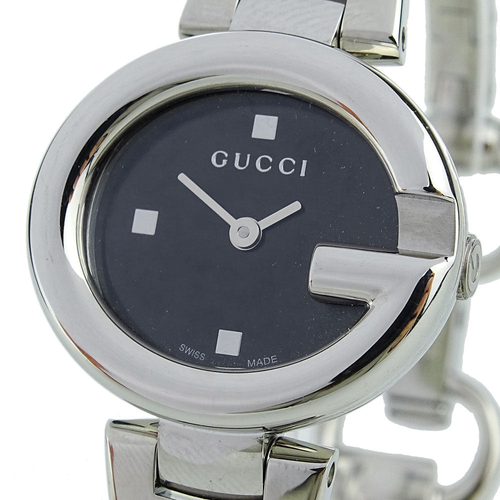  Shop Authentic Gucci Guccissima Black Dial Silver Steel Strap Watch For Women - YA134301 - Luxxuri