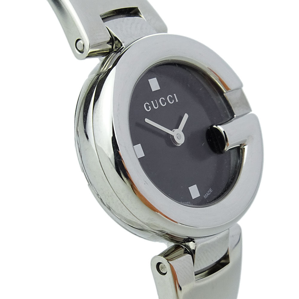  Shop Authentic Gucci Guccissima Black Dial Silver Steel Strap Watch For Women - YA134301 - Luxxuri