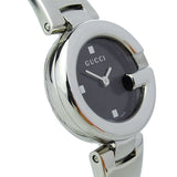  Shop Authentic Gucci Guccissima Black Dial Silver Steel Strap Watch For Women - YA134301 - Luxxuri