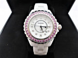  Shop Authentic Chanel J12 Sapphire Bezel Ceramic White Dial White Steel Strap Watch for Women - J12 H2010 - Luxxuri