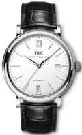  Shop Authentic IWC Portofino Automatic White Dial Black Leather Strap Watch for Men - IW356501 - Luxxuri