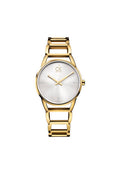  Shop Authentic Calvin Klein Stately White Dial Gold Steel Strap Watch for Women - K3G2352W - Luxxuri