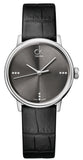  Shop Authentic Calvin Klein Grey Dial Black Leather Strap Watch for Women - K2Y2Y1CU - Luxxuri
