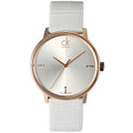  Shop Authentic Calvin Klein Accent White Dial White Leather Strap Watch for Men - K2Y2X6KW - Luxxuri