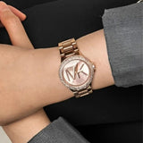  Shop Authentic Michael Kors Camille Three Hand Rose Gold Dial Rose Gold Steel Strap Watch For Women - MK7197 - Luxxuri