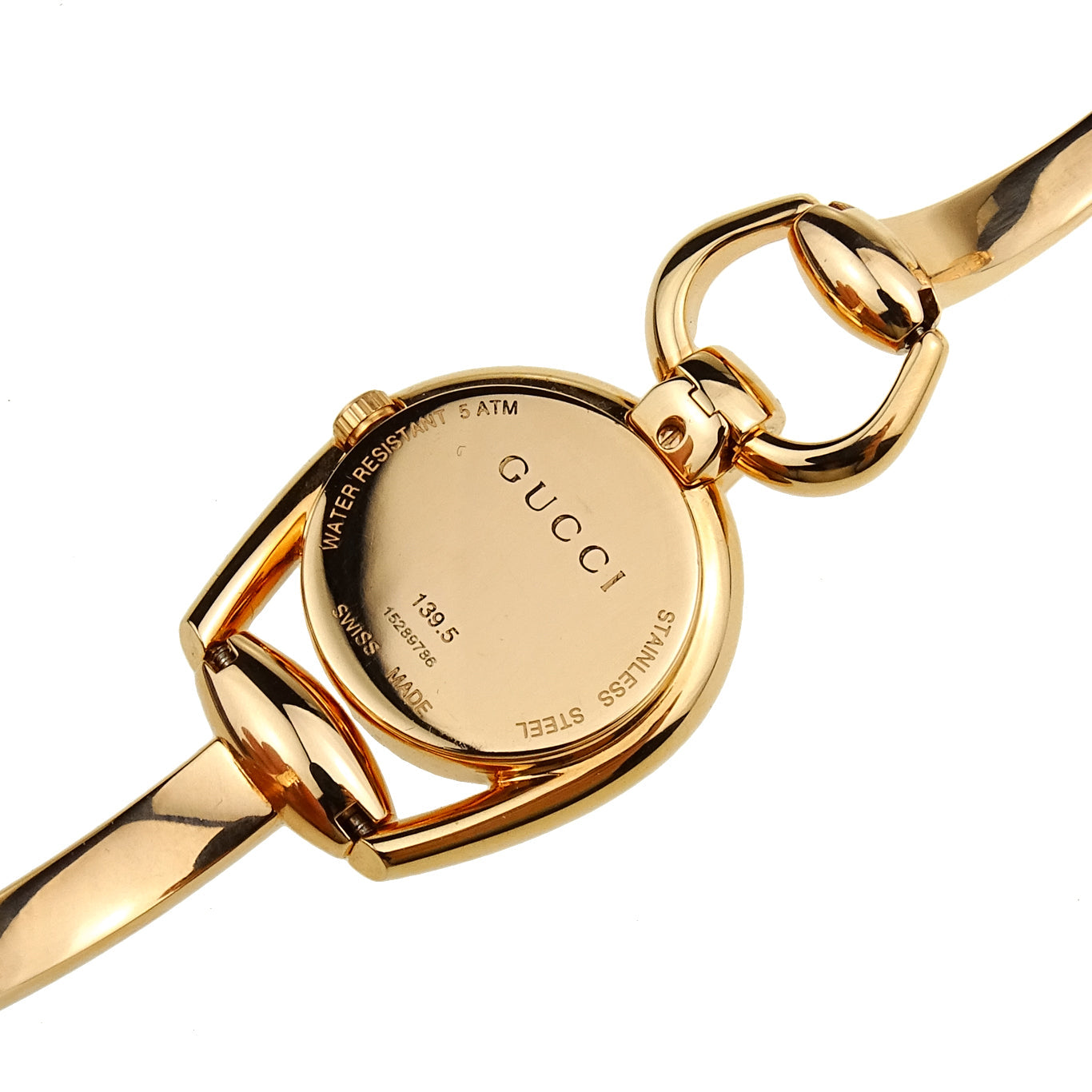  Shop Authentic Gucci Horsebit Collection Black Dial Rose Gold Steel Strap Watch For Women - YA139507 - Luxxuri