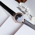  Shop Authentic Gucci Diamantissima Quartz Black Dial Black Leather Strap Watch for Women - YA141401 - Luxxuri