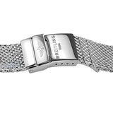  Shop Authentic Breitling Superocean Heritage B01 Chronograph 44 Blue Dial Silver Mesh Bracelet Watch for Men - AB0162161C1A1 - Luxxuri
