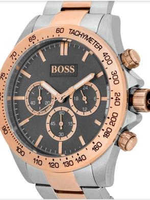  Shop Authentic Hugo Boss Ikon Grey Dial Two Tone Steel Strap Watch for Men - 1513339 - Luxxuri