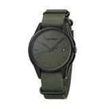  Shop Authentic Calvin Klein Tone Green Dial Green NATO Strap Watch for Men - K7K514WL - Luxxuri