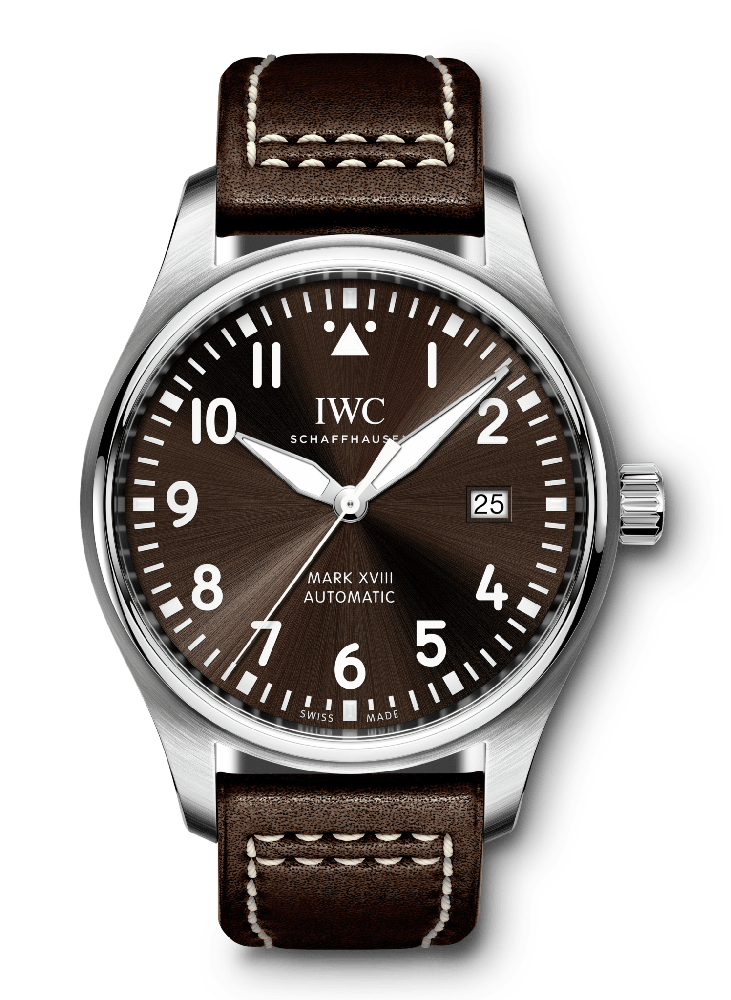  Shop Authentic IWC Pilot's Watch Mark XVII Edition "Antoine De Saint Exupery" Brown Dial Brown Leather Strap Watch for Men - IW327003 - Luxxuri