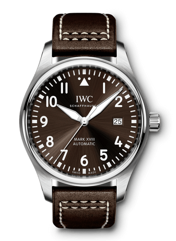  Shop Authentic IWC Pilot's Watch Mark XVII Edition "Antoine De Saint Exupery" Brown Dial Brown Leather Strap Watch for Men - IW327003 - Luxxuri