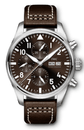  Shop Authentic IWC Pilot's Watch Chronograph Edition Brown Dial Brown Leather Strap Watch for Men - IW377713 - Luxxuri