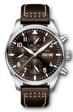  Shop Authentic IWC Pilot's Watch Chronograph Edition Brown Dial Brown Leather Strap Watch for Men - IW377713 - Luxxuri