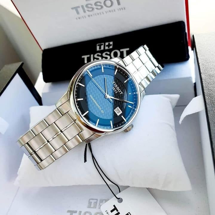  Shop Authentic Tissot Luxury Powermatic 80 Black Dial Silver Steel Strap Watch for Men - T086.407.11.201.02 - Luxxuri