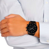  Shop Authentic Hugo Boss Navigator Black Dial Black Leather Strap Watch for Men - 1513497 - Luxxuri