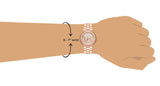  Shop Authentic Michael Kors Lennox Three Hand Rose Gold Dial Rose Gold Steel Strap Watch For Women - MK7230 - Luxxuri