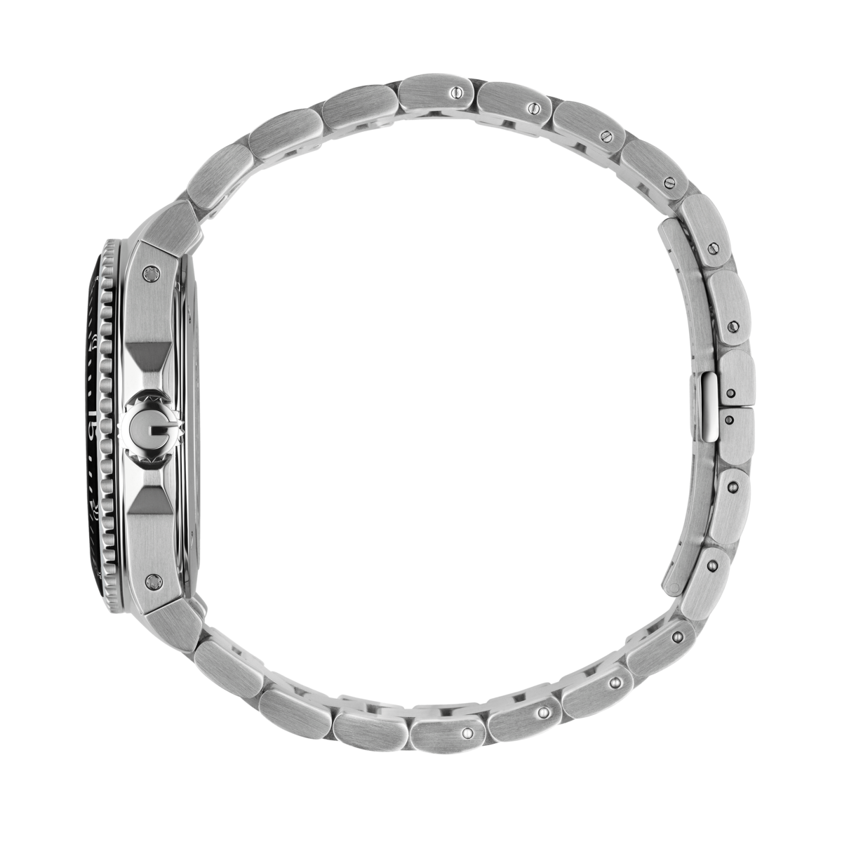  Shop Authentic Gucci Dive Quartz Black Dial Silver Steel Strap Watch For Men - YA136301A - Luxxuri