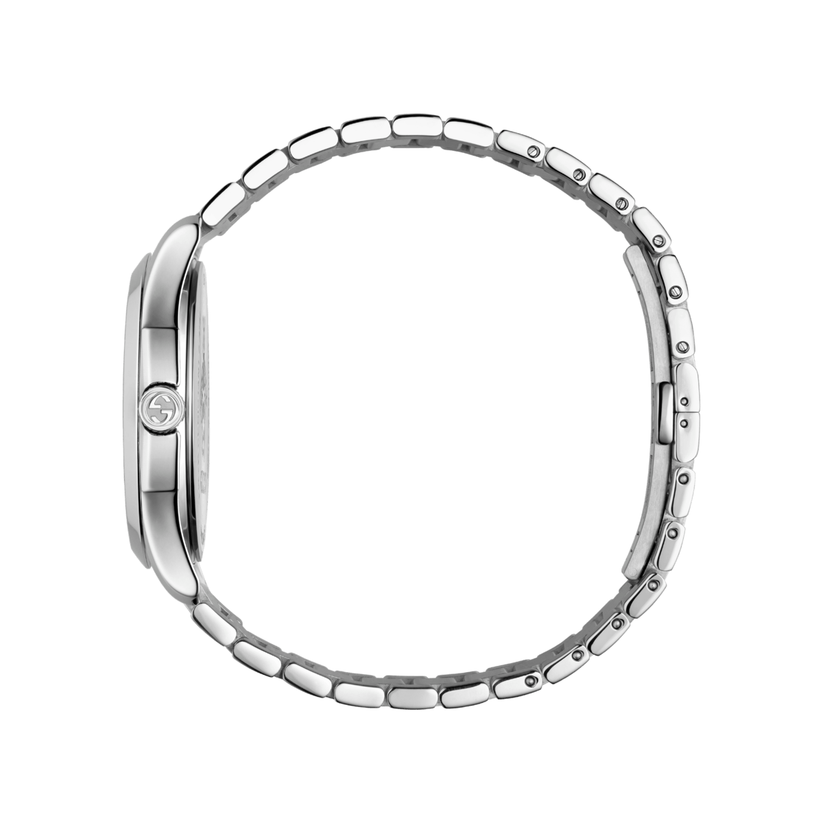 Gucci G Timeless Black Dial Silver Steel Strap Watch For Women - YA1264029