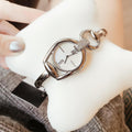  Shop Authentic Gucci Horsebit Collection Diamonds Mother of Pearl White Dial Silver Steel Strap Watch For Women - YA139504 - Luxxuri